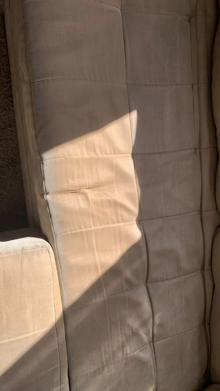 Sofá em "L", tecido, 4 lugares, com chaise fixa numa das laterais - Foto 3