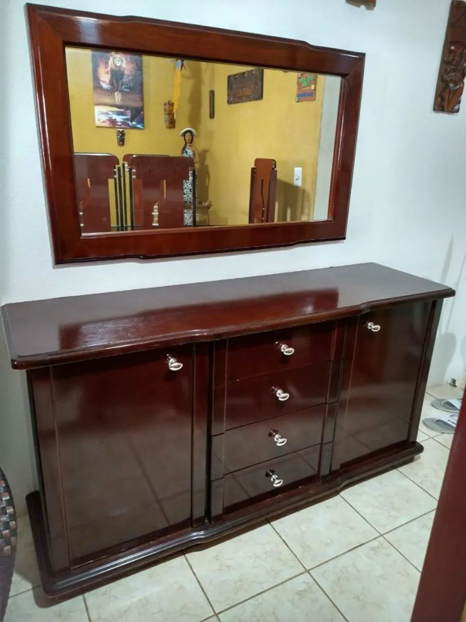 Conjunto de Sala de Jantar Completo + Buffet com Espelho | R$ 1.000 - Foto 2