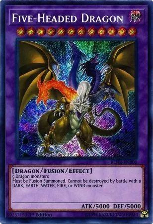 Yugioh!!! Five-Headed Dragon BLHR-PT000 Secret Rare