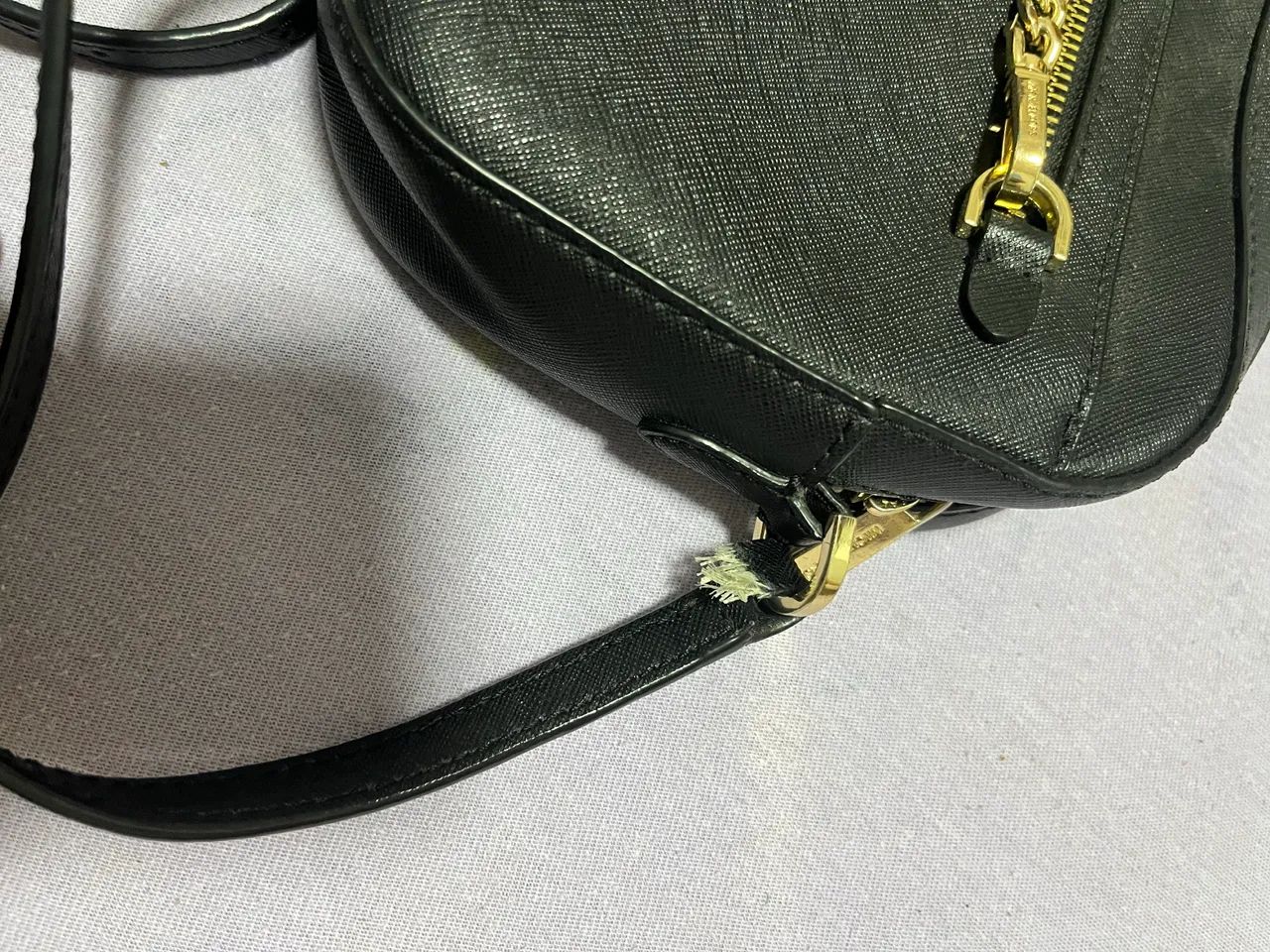 Michael Kors Original - Crossbody Jet Set Preta Couro Saffiano - Foto 6