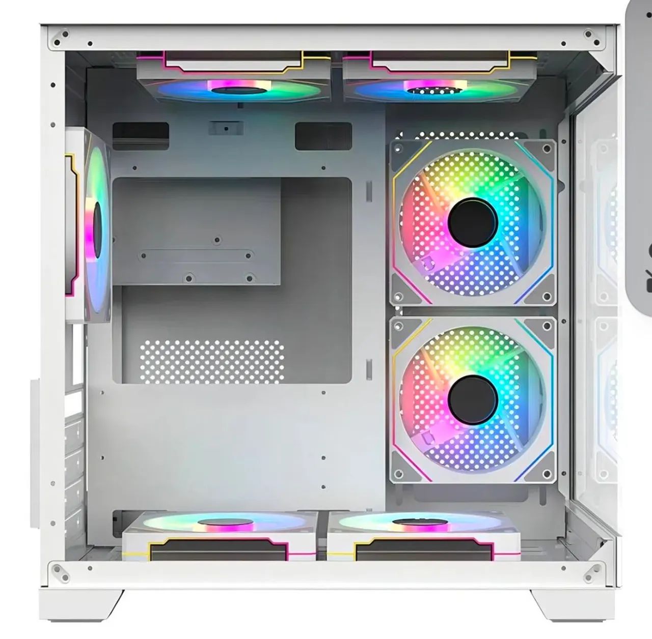 Gabinete PC acegeek branco (sem fans) - Foto 3
