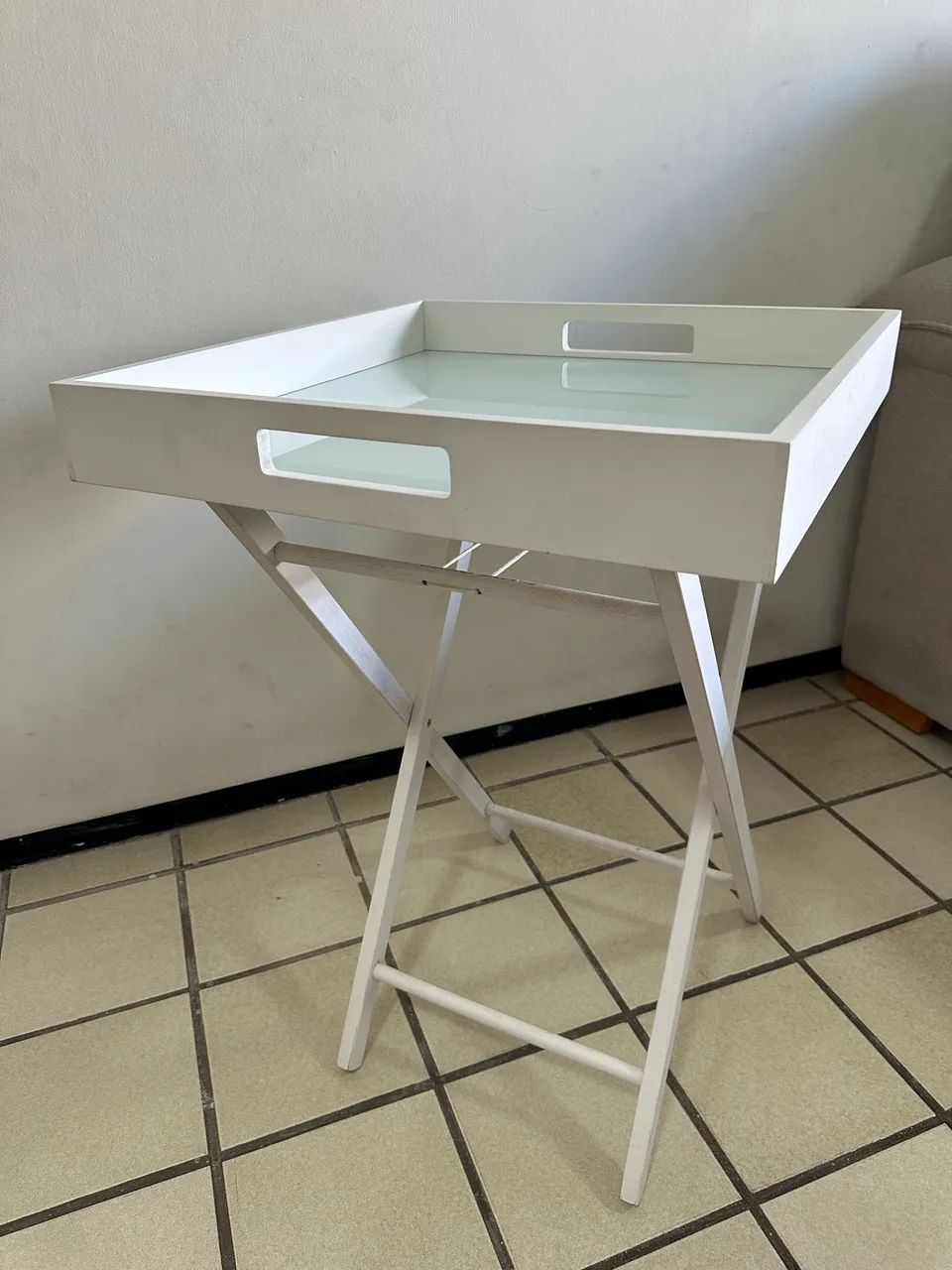 Mesa de apoio - tampo de vidro  - Foto 3
