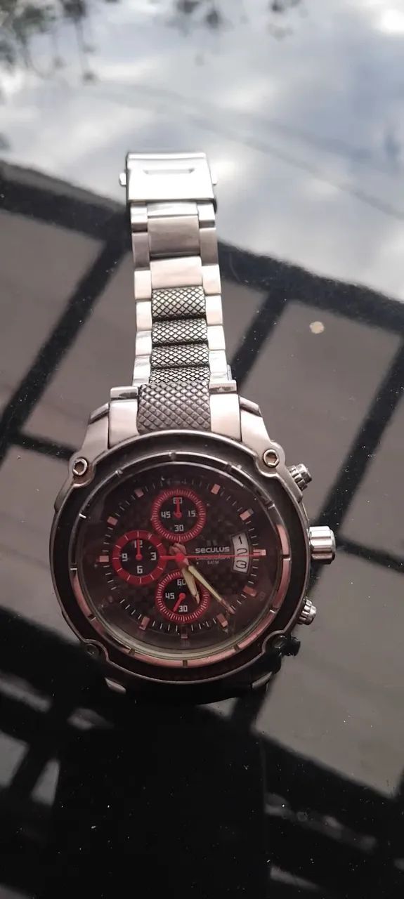Vendo Relógio SECULUS todo original, caixa, pulseira e vidro. - Foto 3