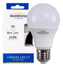 kit 10 lampada bulbo 9w blumenau