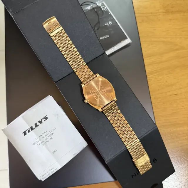 Relógio Nixon Time Teller gold black dial original perfeito - Foto 5