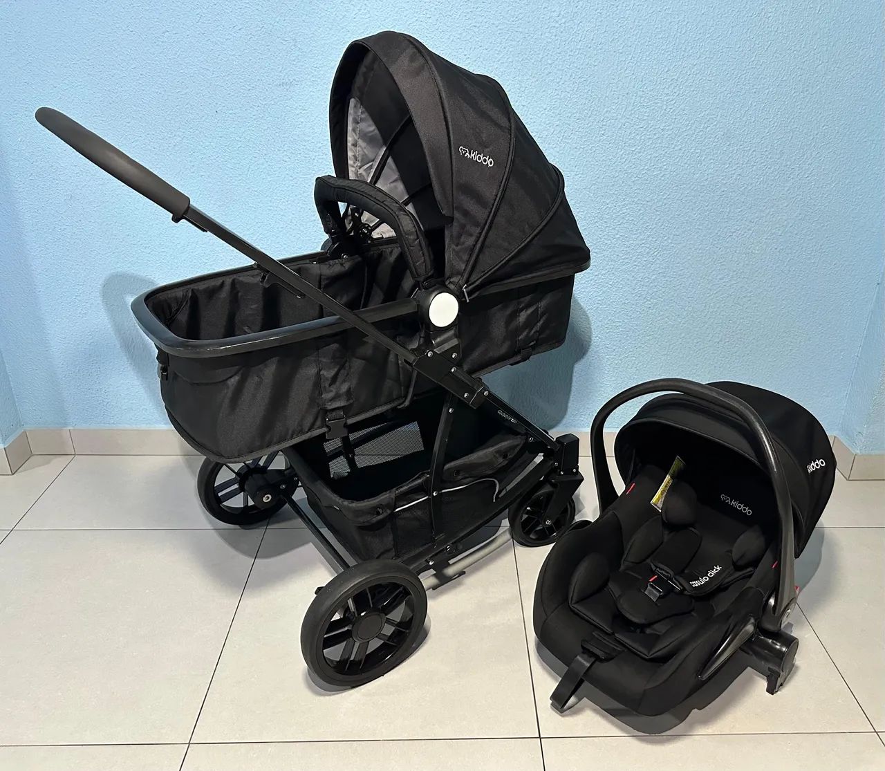 Carrinho de Bebê com Bebê Conforto Kiddo Winner II - Foto 2