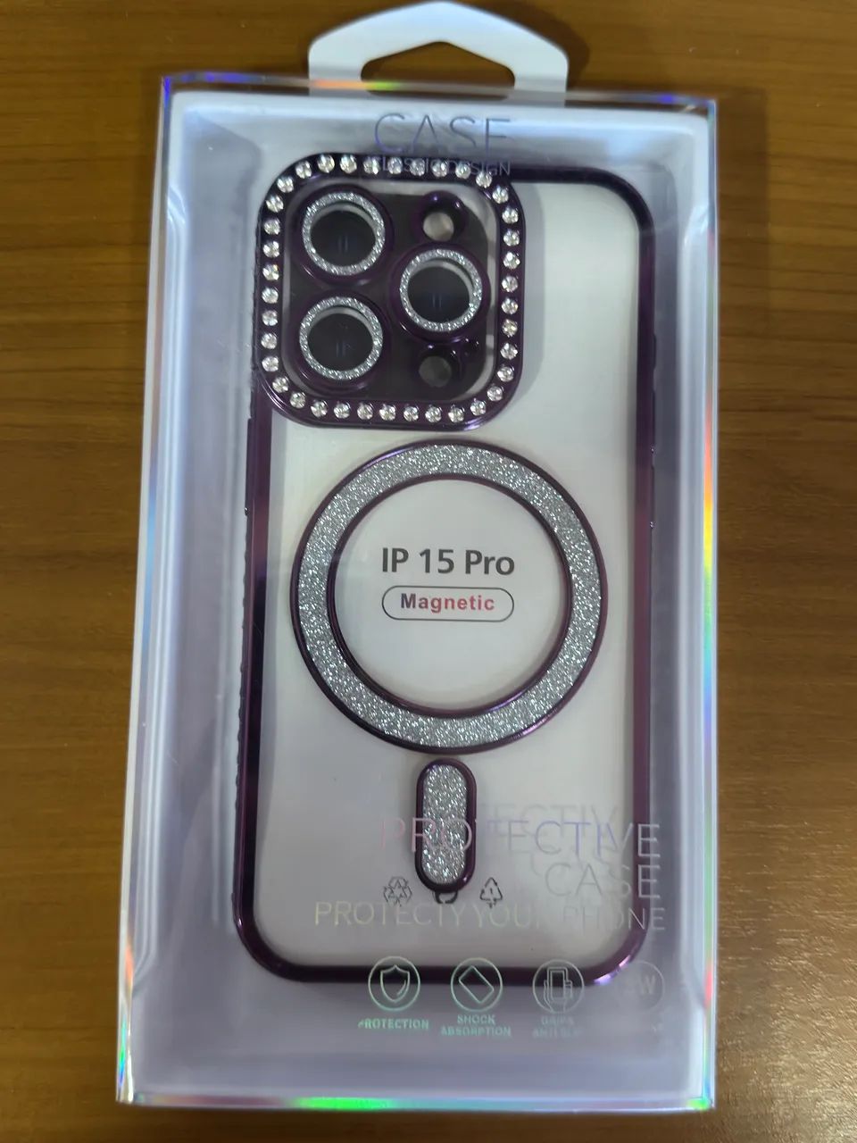 iPhone 15 Pro Capinha MagSafe Strass - Foto 4