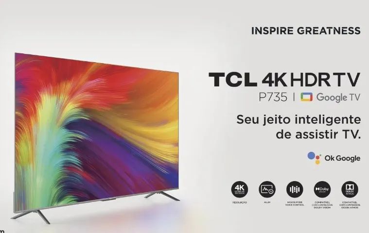 (LACRADA) Smart TV LED 65? TCL P735 4K UHD HDR DOLBY VISION  - Foto 3