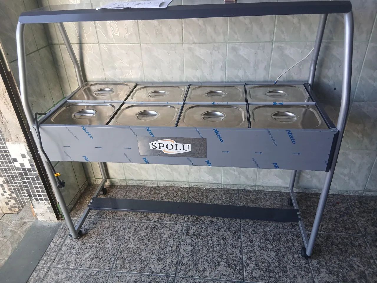 Buffet termico 8 copartimentos 