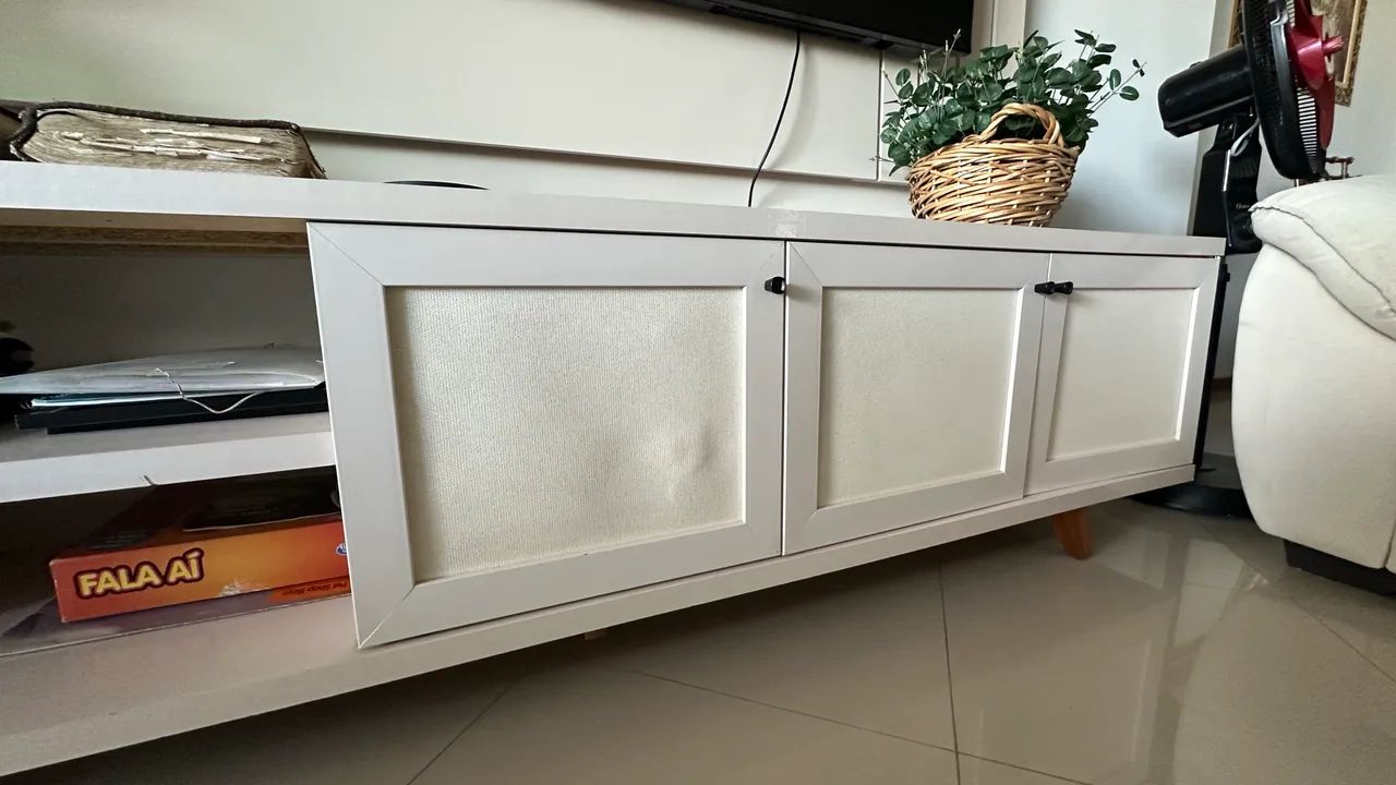 Rack para tv com estante  - Foto 2