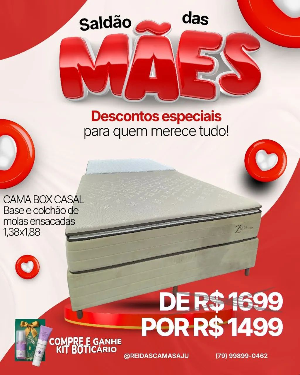 CAMA BOX CASAL LUXO DIA DAS MÃES - Foto 2