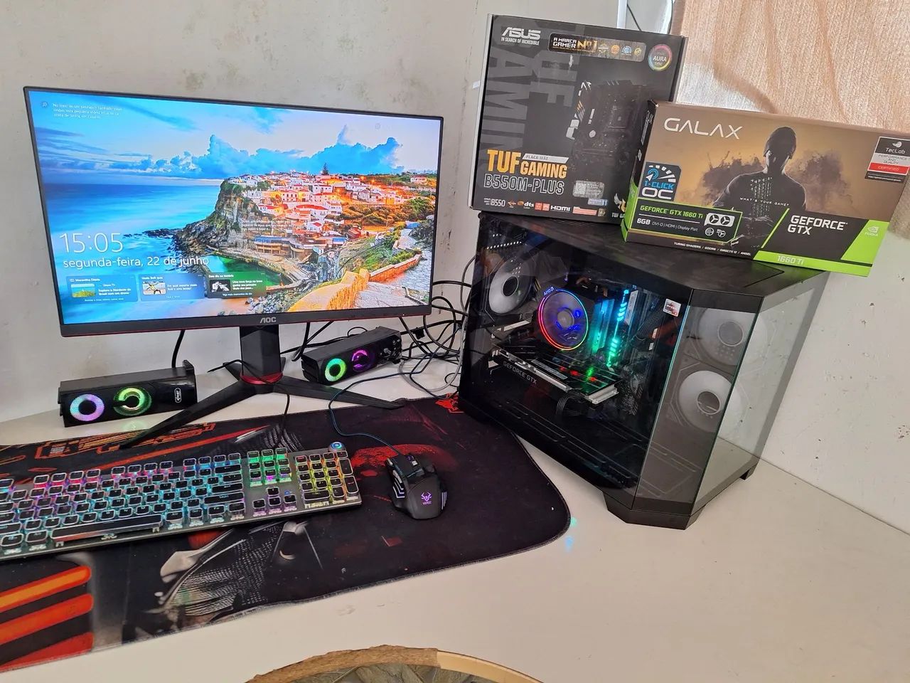 Pc gamer ryzen 5 completo ( troco em notebook) - Foto 3