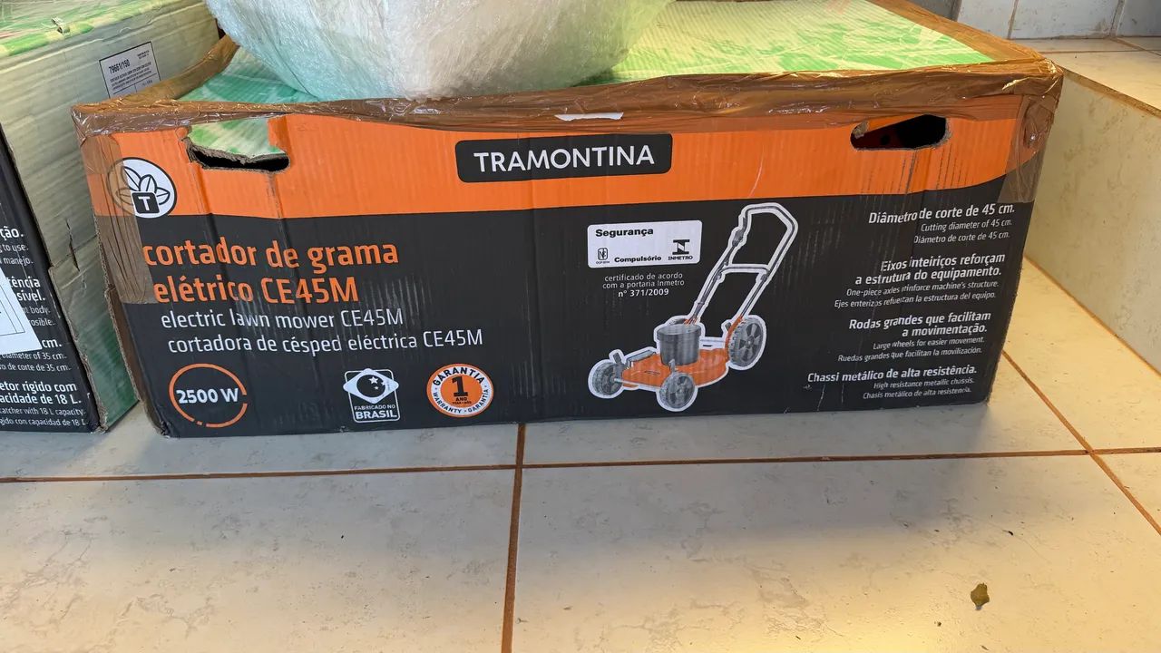 cortador de grama elétrico ce45m 2500w tramontina