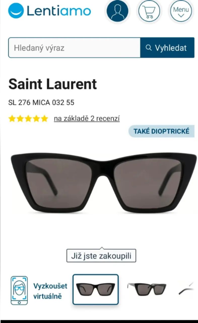 Oculos de Sol - Saint Laurent - Modelo Mica
