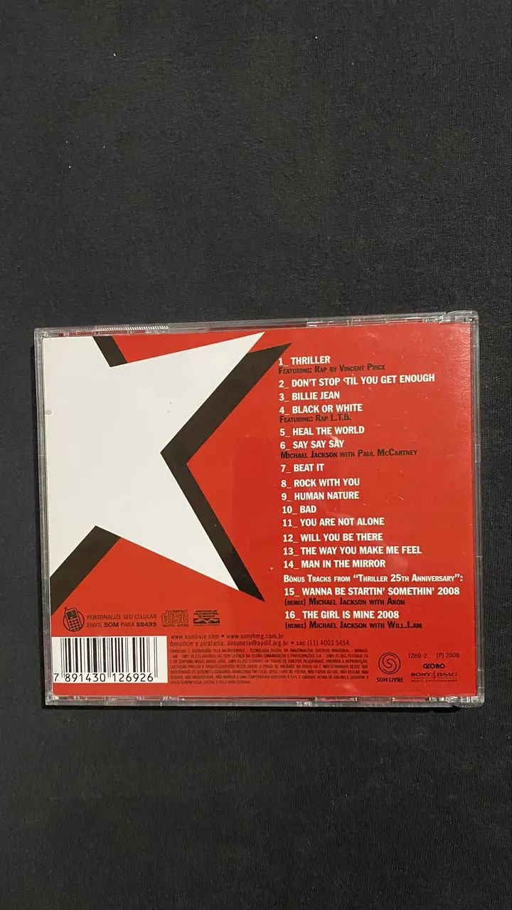 CD Michael Jackson King of Pop Brazilian Collection Usado - Foto 3