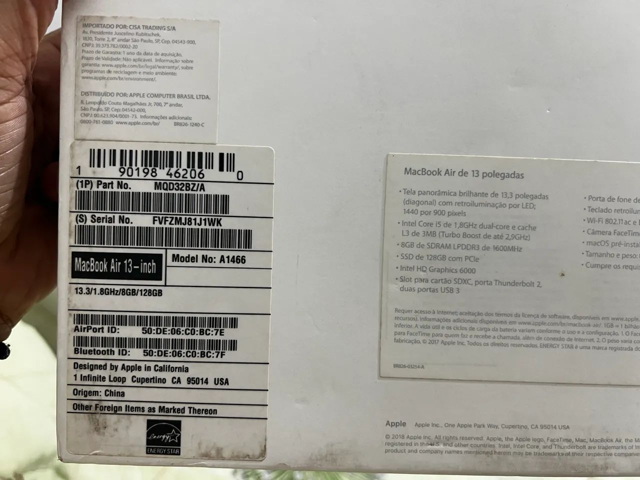 MACBOOK AIR 2017 8 G ram 128 G - Foto 5