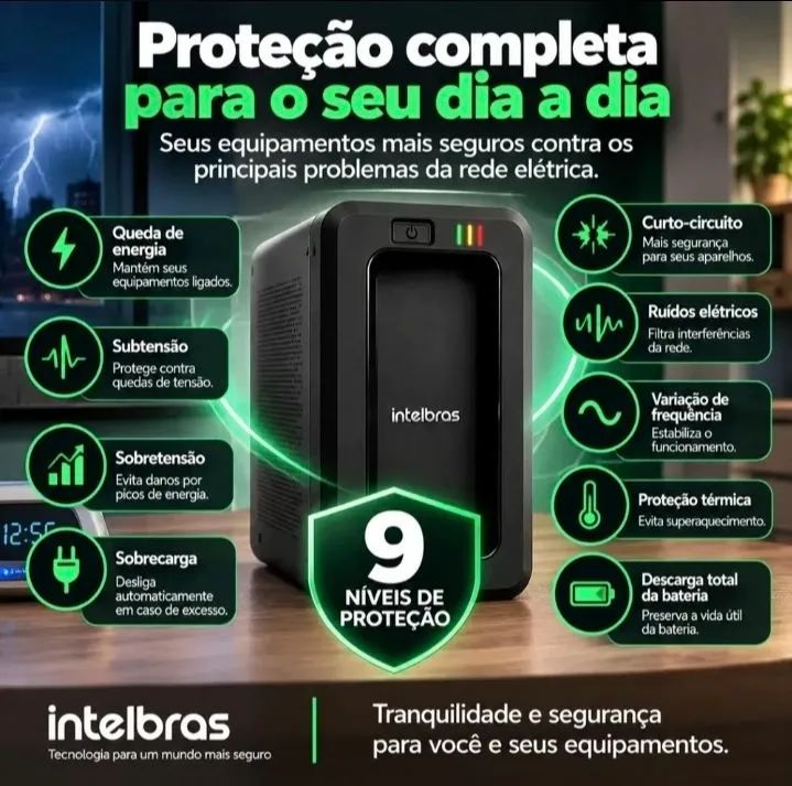 NOBREAK Intelbras ATTIV 600VA BIVOLT - Usado - Foto 3