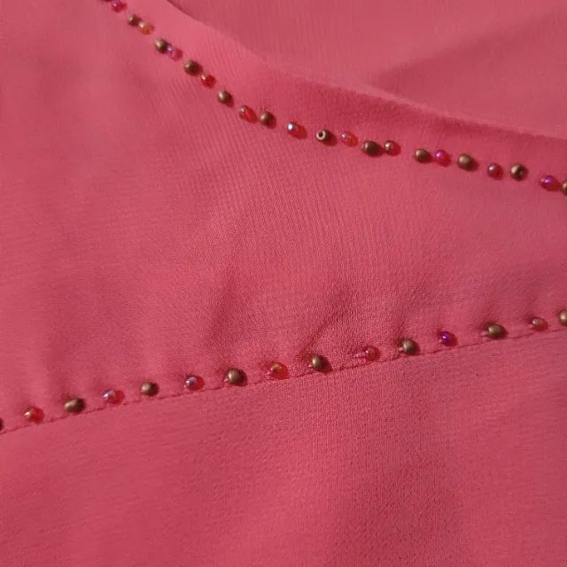 Blusa rosa plus size - Usada - Foto 3
