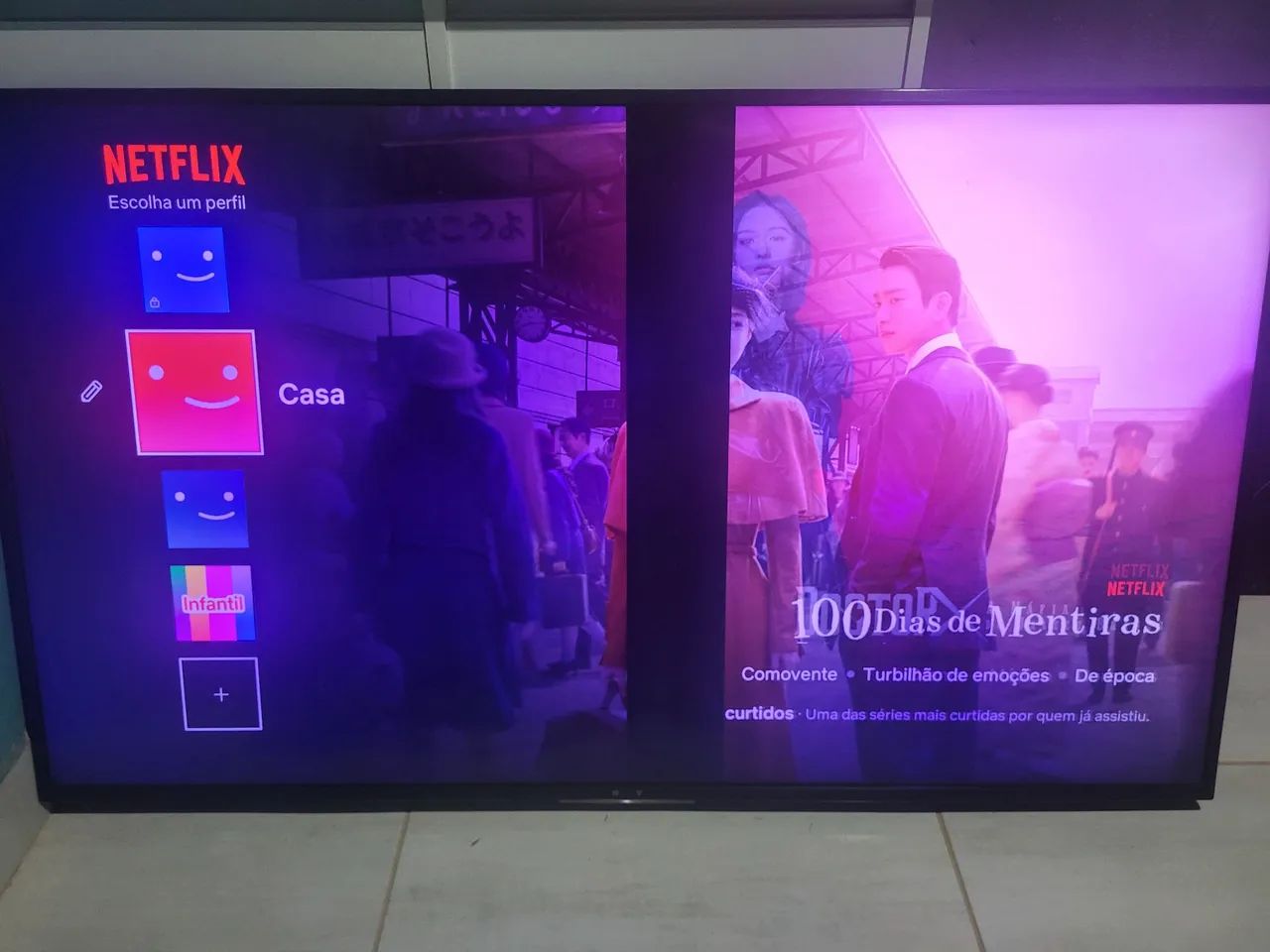 Tv 55 polegadas com defeitos na tela
