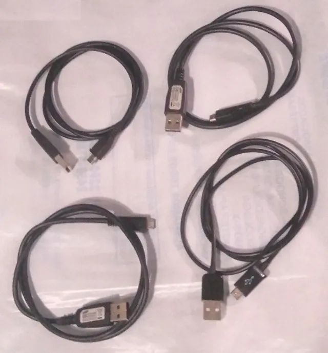 Cabo Usb - Micro Usb V8 com 80cm ou 100cm cor Preto