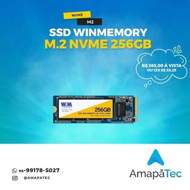 SSD 256gb M.2 Nvme Winmemory