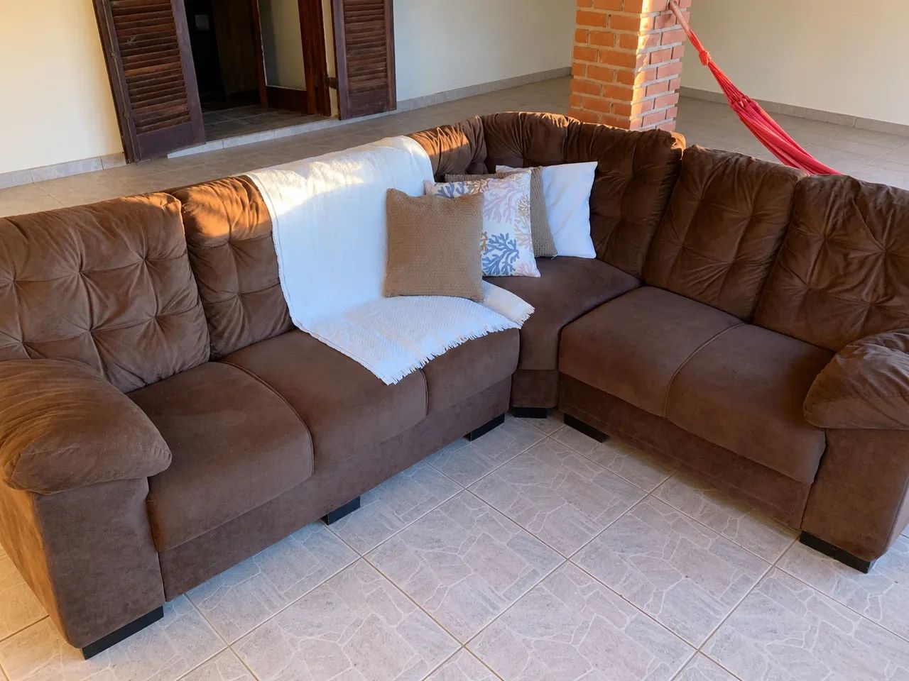 Vendo sofá marrom 