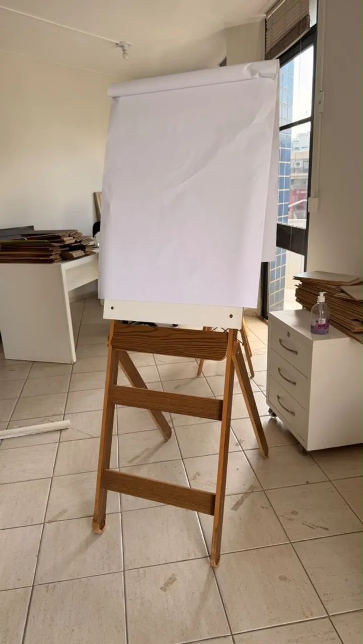  flipchart com cavalete e bloco de folhas  - Foto 3