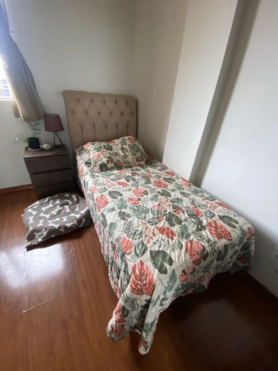 Cama box completa: colchão com protetor e cabeceira  - Foto 5