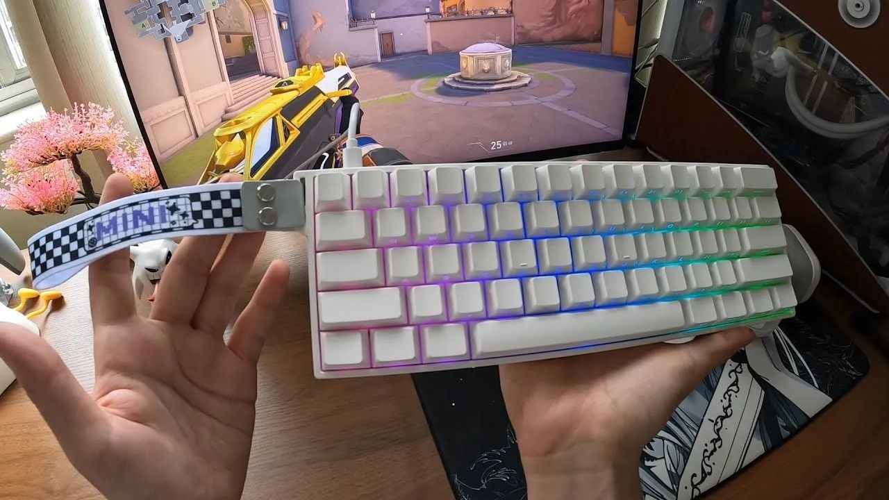 Teclado Magnético sem fio AULA mini 60HE PRO - Foto 4
