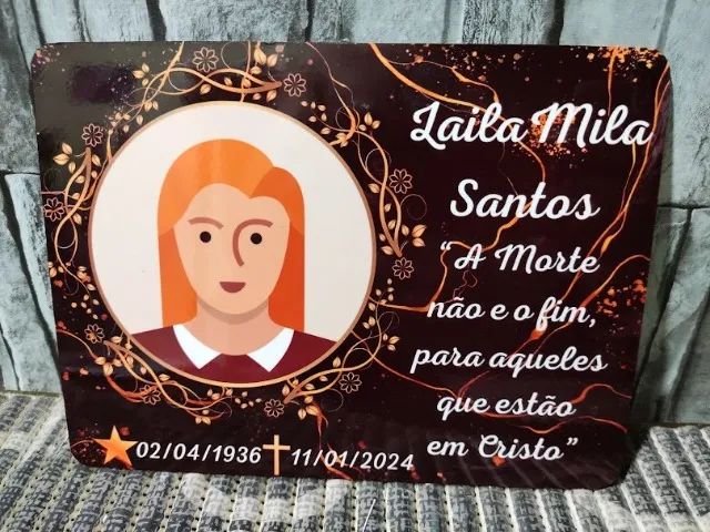 placa de cemiterio - Foto 3