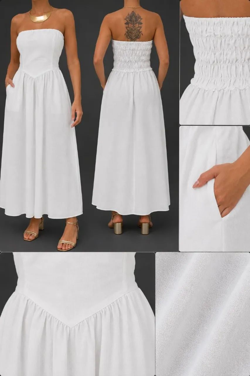 Vestido MIDI branco 