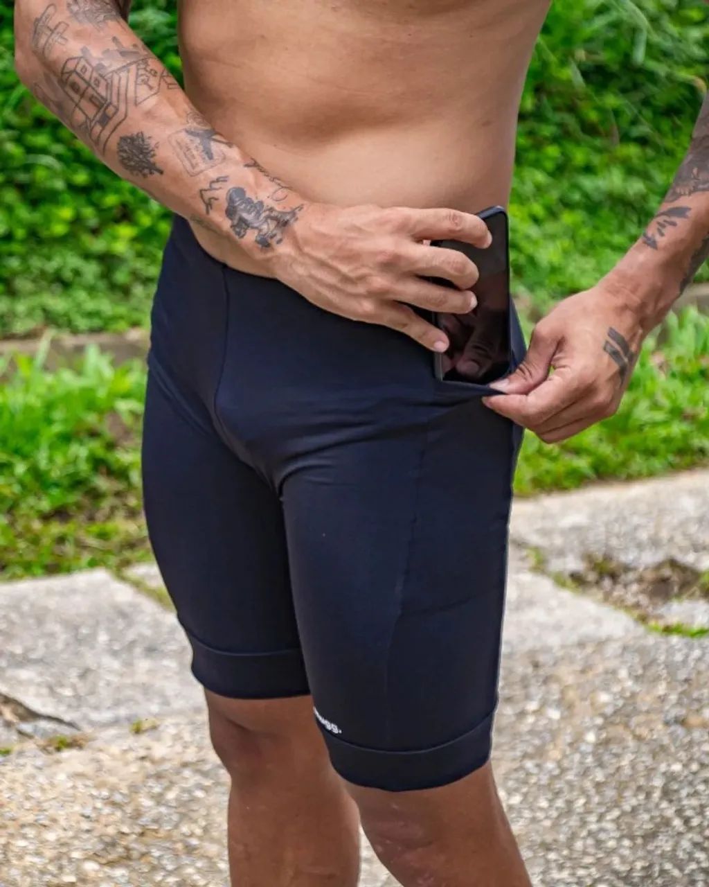 Bermuda Ciclista Masculina com Espuma e Proteção UV - Foto 2