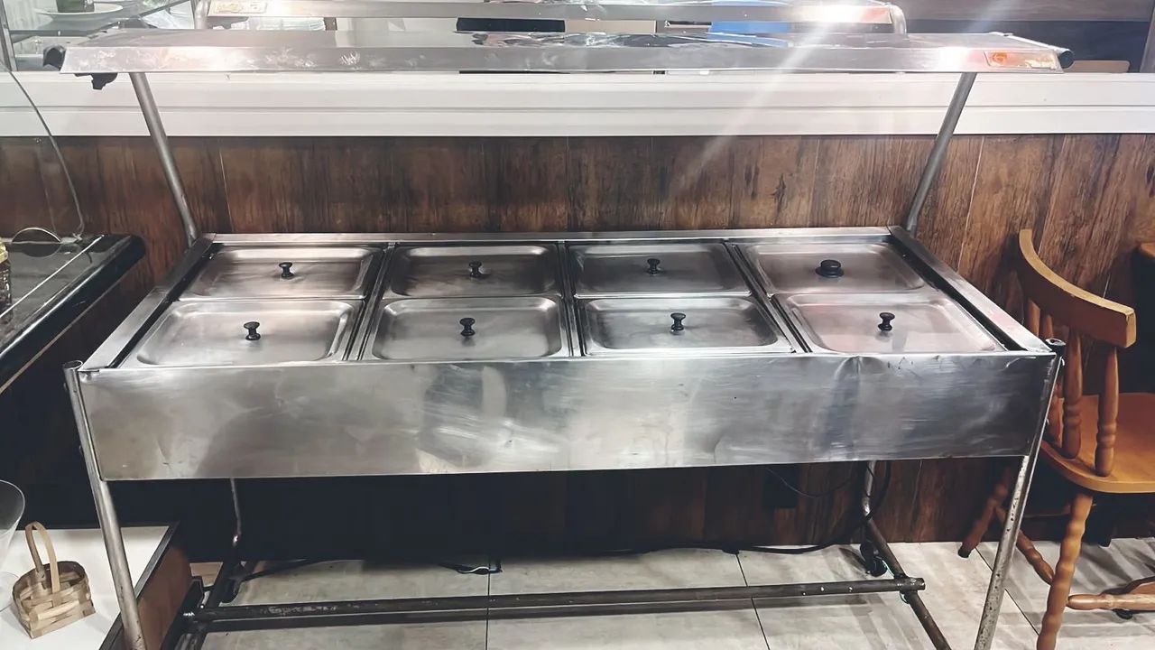 Buffet self Service Aço Inox 8 cubas - Foto 2
