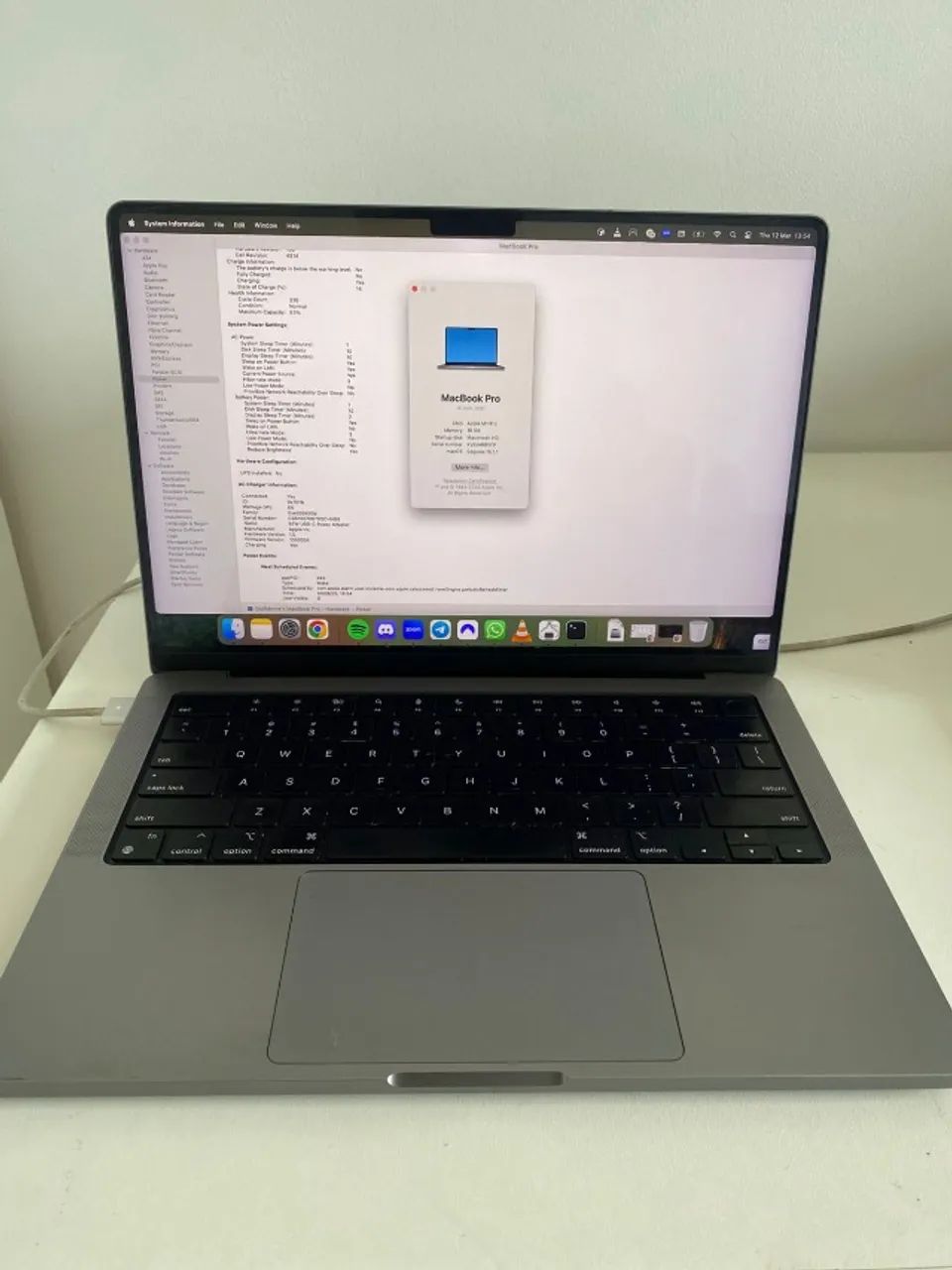 Macbook Pro 14, M1 Pro 2021, Cpu8, 16 Gb, Cinza Espacial (Usado