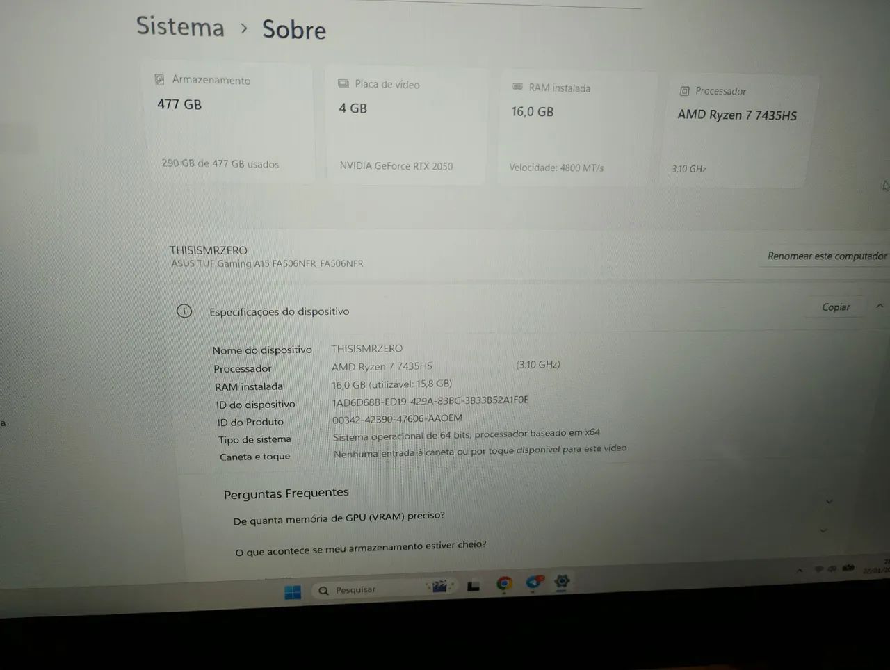 Notebook gamer Asus tuf - Foto 5