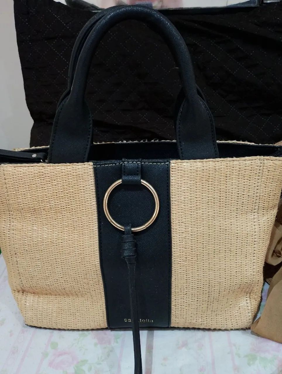 Bolsa e chapéu de palha - Foto 3