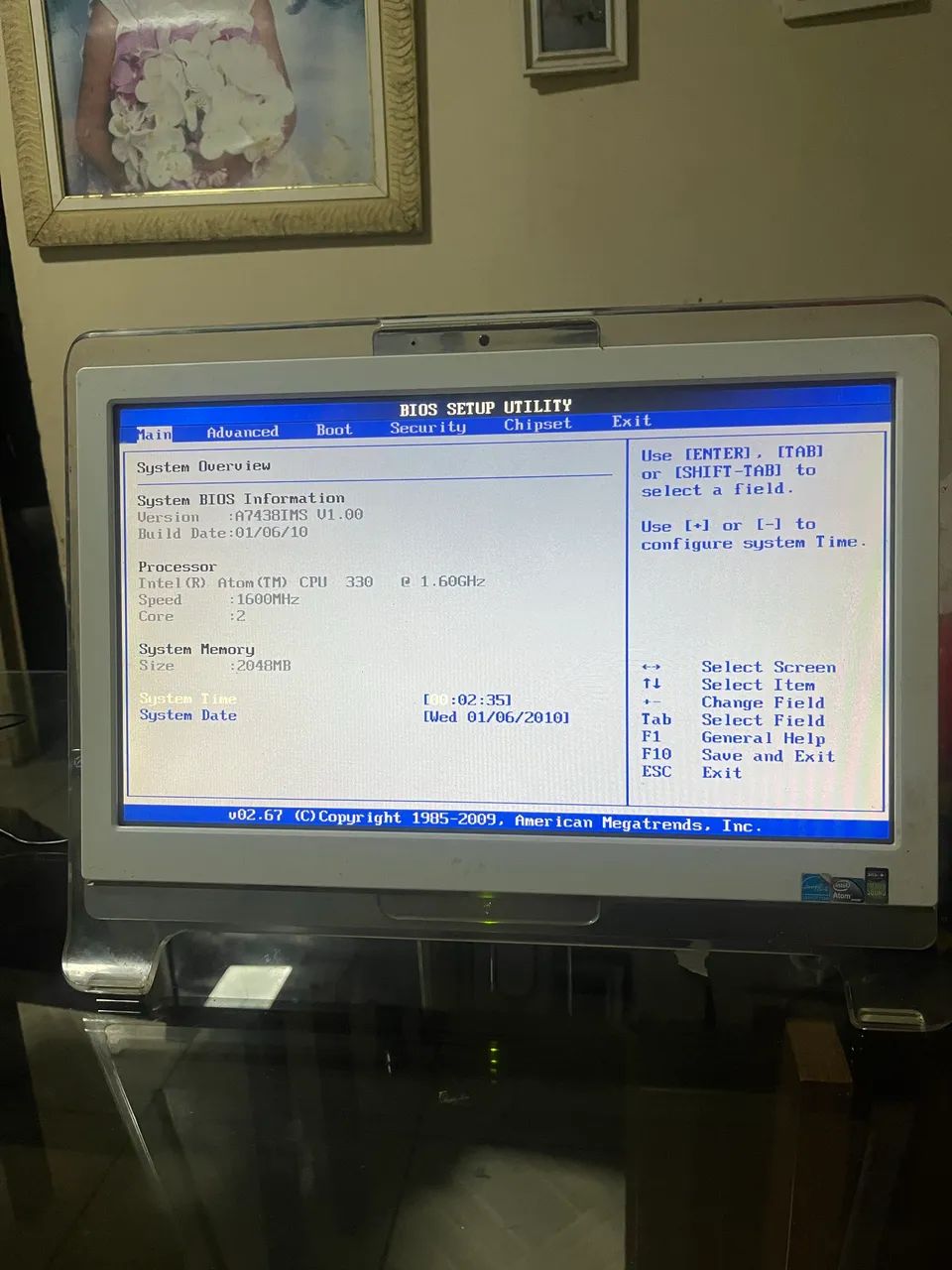 MSI Wind Top AE1900 All-in-One com Webcam - Vendo no Estado (sem sistema)