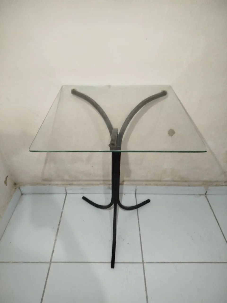 Mesa de vidro 50cm x 50cm  - Foto 3