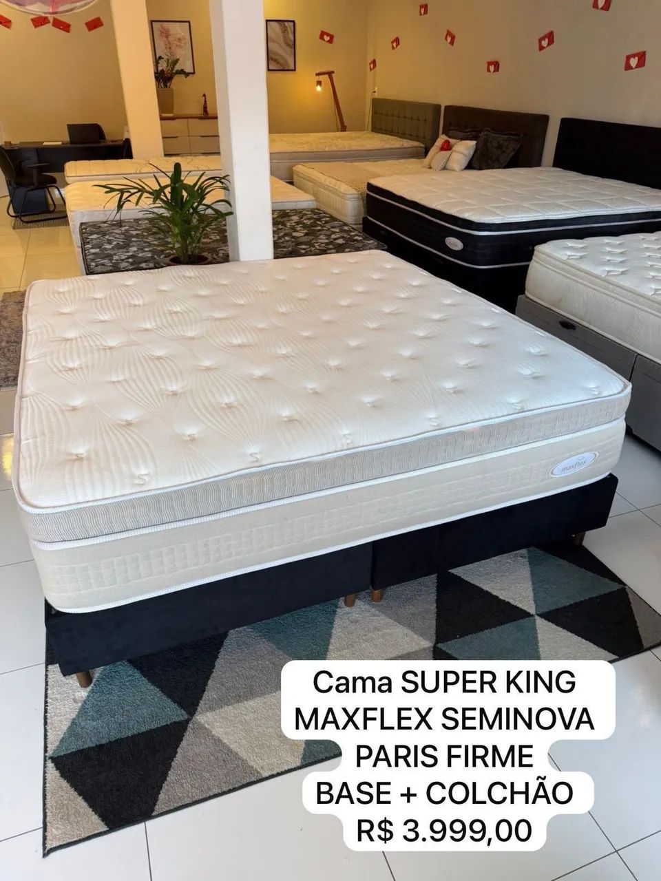 Cama box SUPER KING MAXFLEX SEMINOVA TOP - ENTREGO 