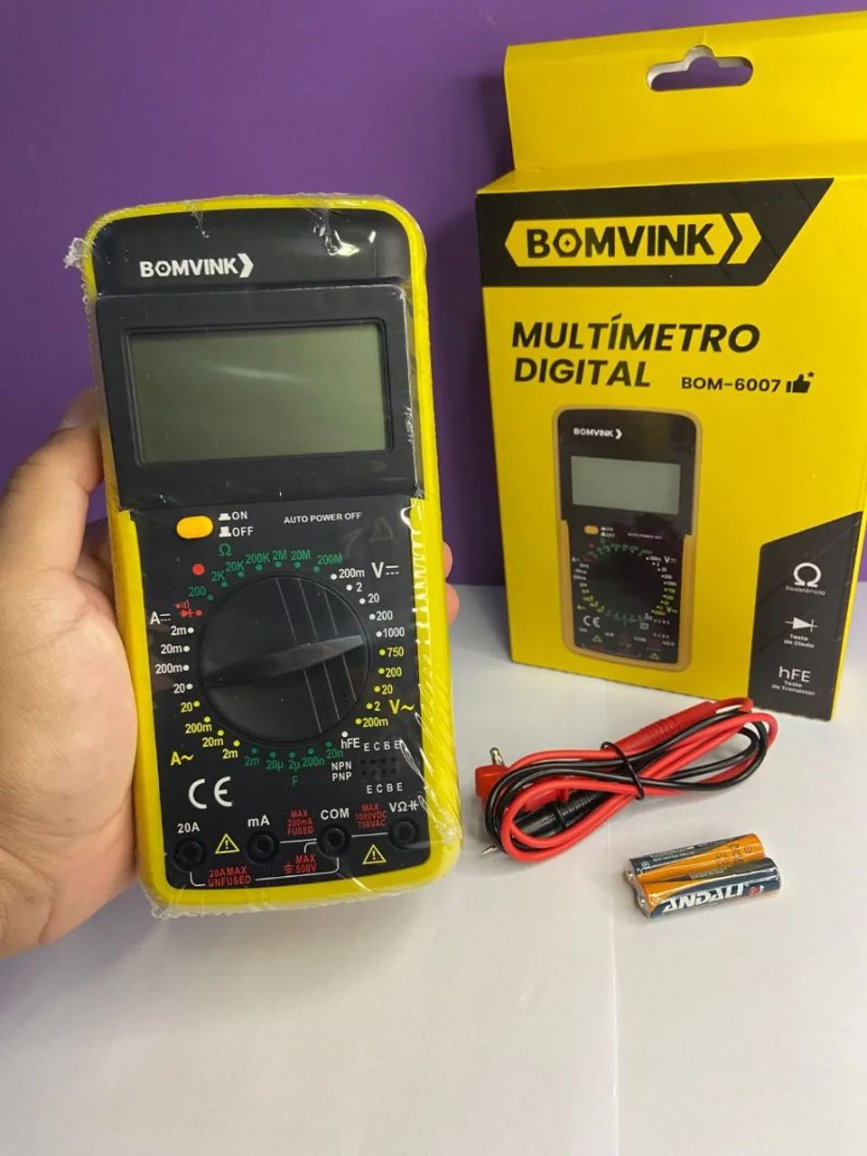 Multímetro Digital BOM-6007 - Foto 3