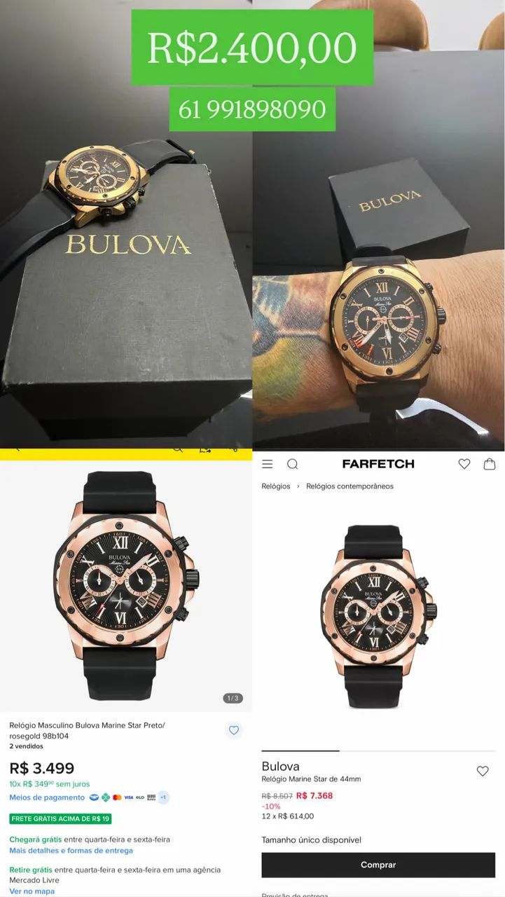 Bulova Marine Star Novinho! - Foto 3