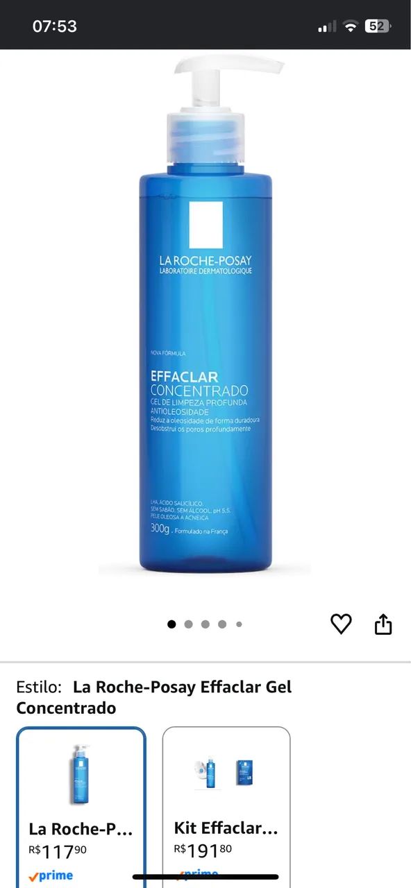 Gel de limpeza la roche posay effaclar conc - Foto 4