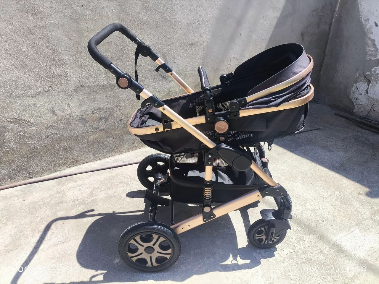  Carrinho de bebê europeu 3 em 1 