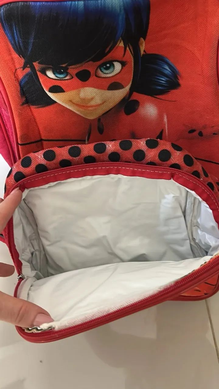 Mochila e Lancheira LadyBug - Foto 4
