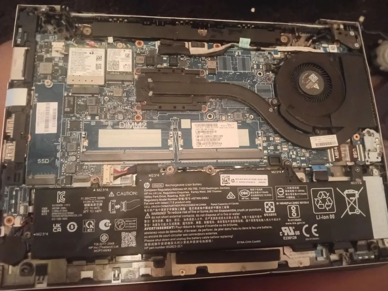HP ELITEBOOK PLACA MÃE 