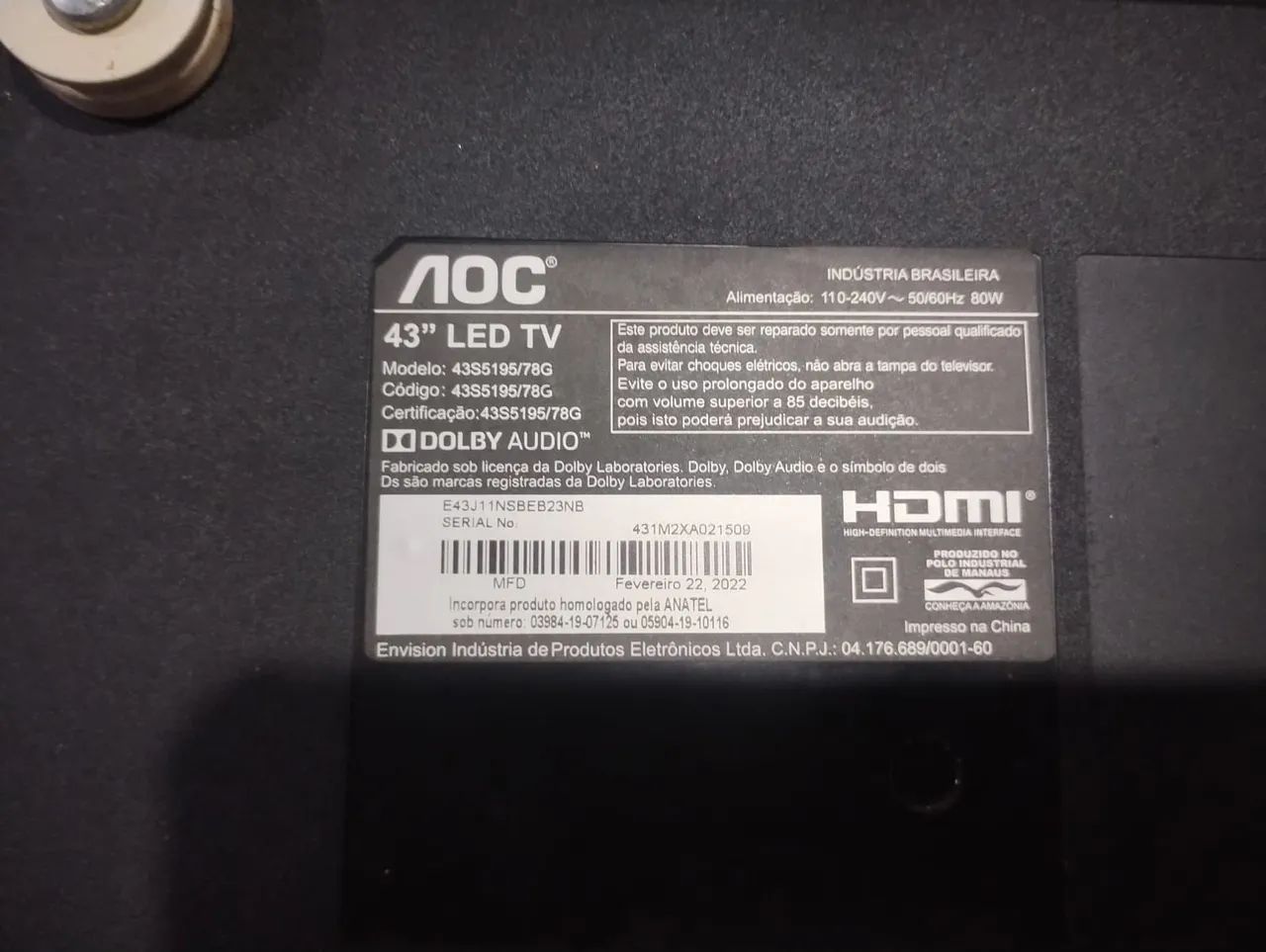Tv Aoc 43 ( LEIA  - Foto 2