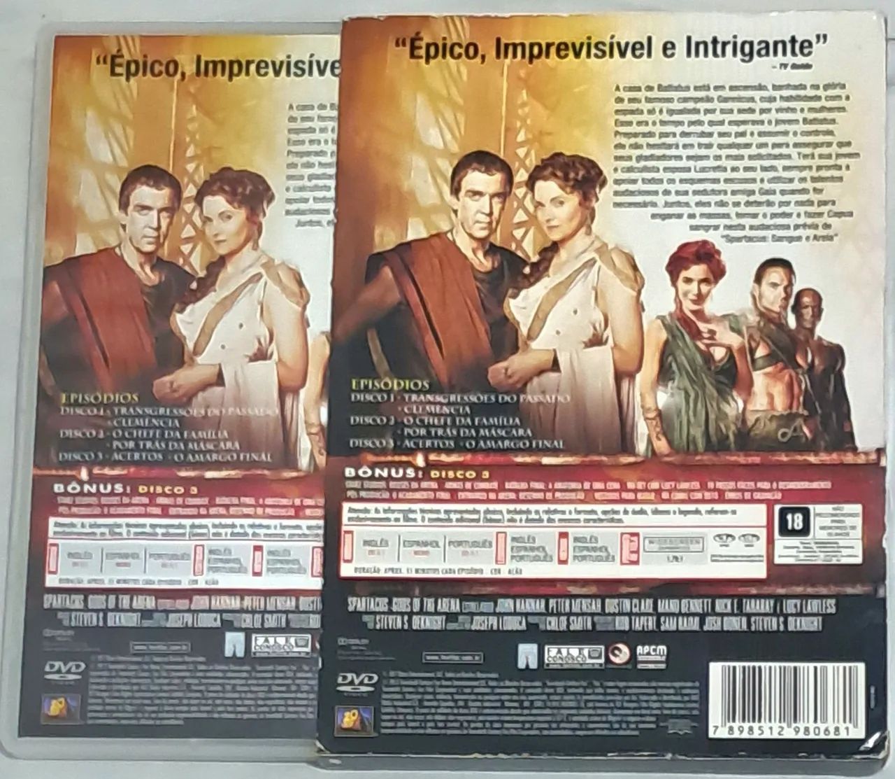 Box DVD Spartacus: Origens - Deuses da Arena (3 Discos - Luva Original) - Foto 2