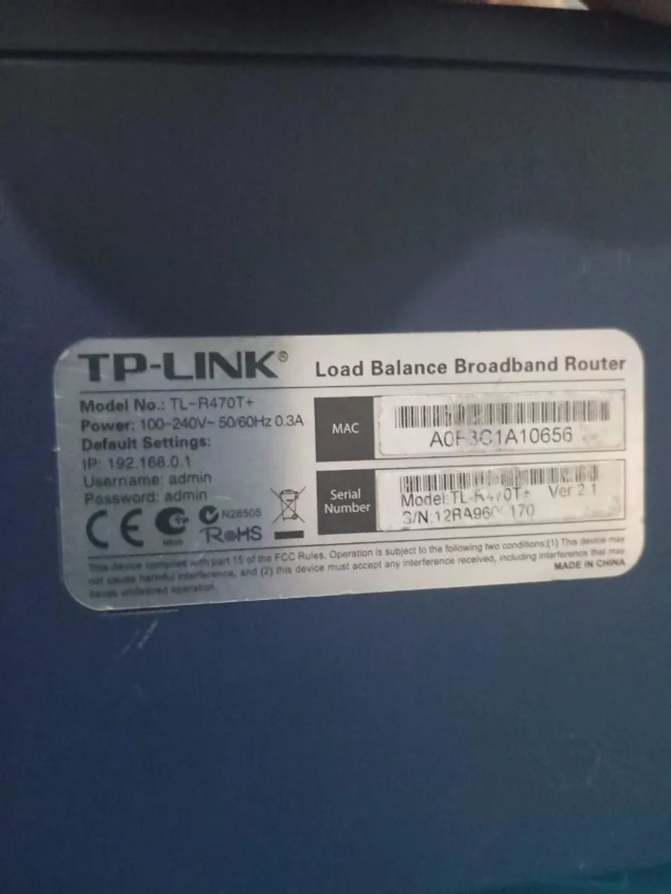 Roteador  Tp-Link TL-R470T+ - Foto 2