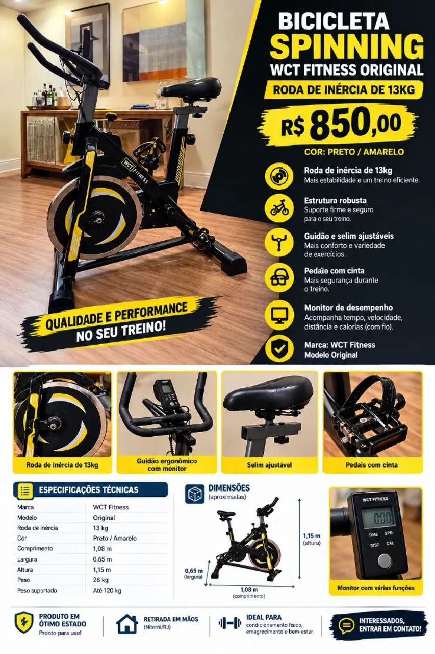 Bicicleta Spinning - Foto 4