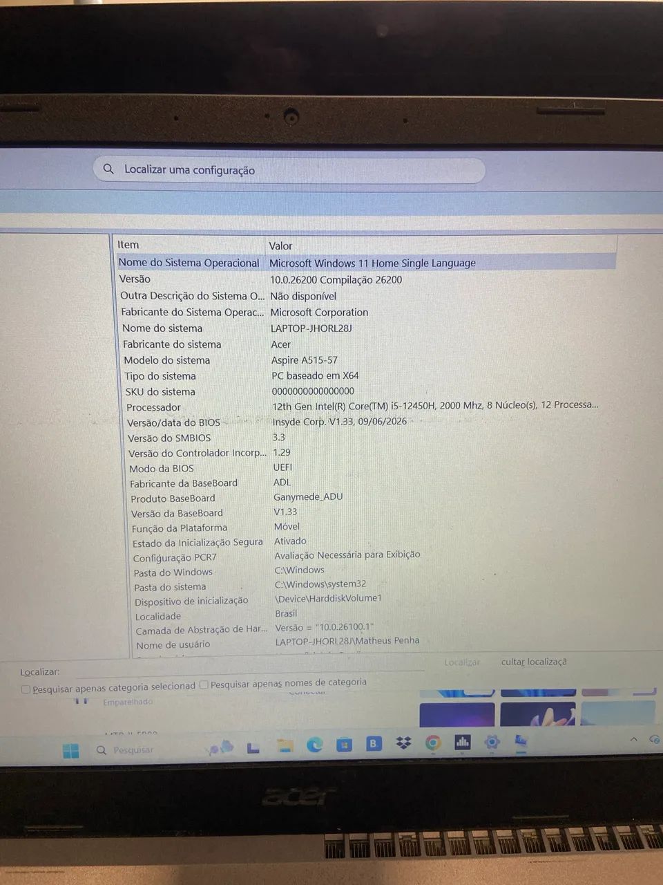 Notebook Acer Aspire 5 - Foto 2